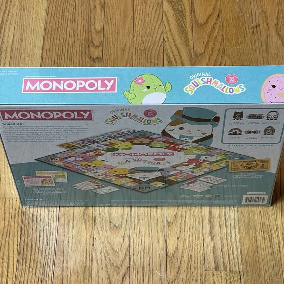 Monopoly Original Squishmallow Collector's Edition Family Board Game New Sealed - Picture 3 of 4